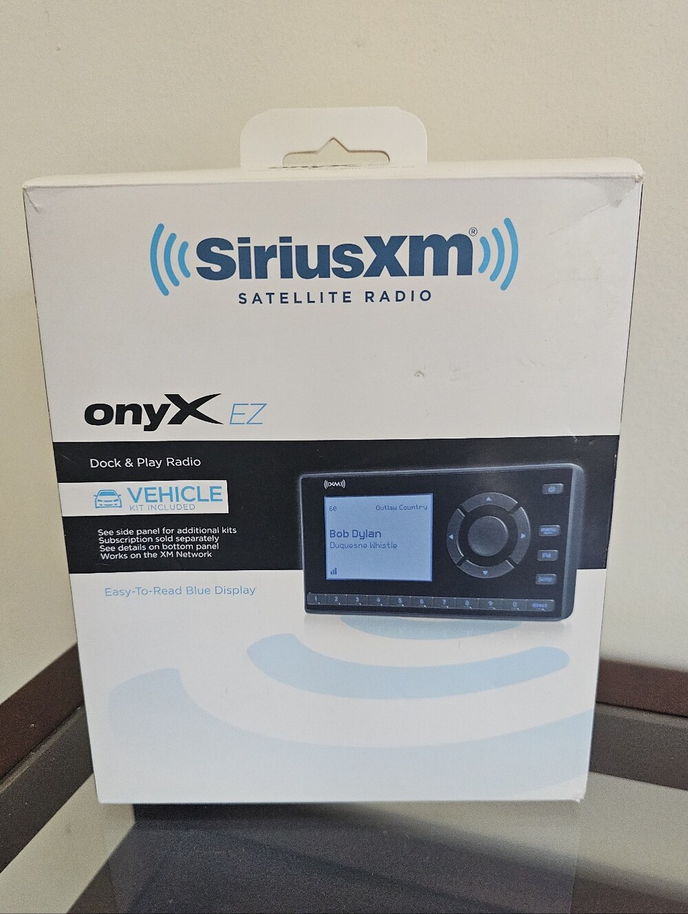 Sirius XM Onyz EZ Dock & Play Radio w/Vehicle Kit XEZ1V1 Open Box